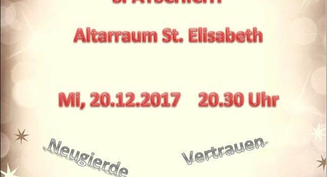 Einladung zur adventlichen Spätschicht Einladung zur adventlichen Spätschicht